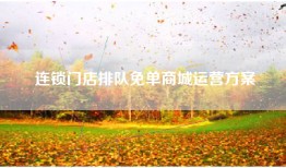 连锁门店排队免单商城运营方案