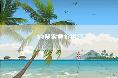 360搜索竞价运营