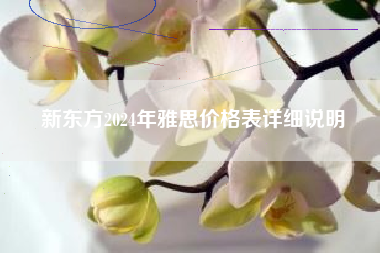 新东方2024年雅思价格表详细说明