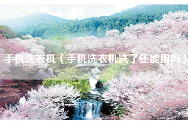 手机洗衣机（手机洗衣机洗了还能用吗）